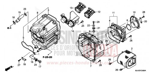 AIR CLEANER CB500XAH de 2017